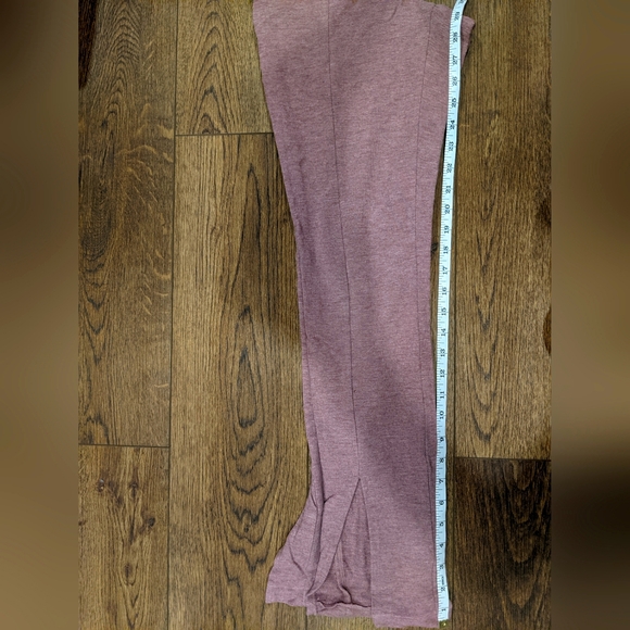 Smash + Tess dusty rose coloured high rise flare pants split seam size small - Picture 6 of 7